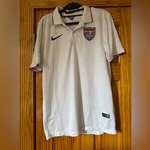 Nike Men's White USA Soccer Polo Shirt